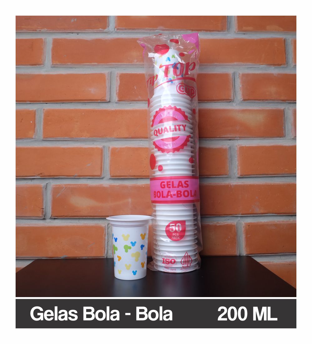 Gelas Bola Bola Mickey