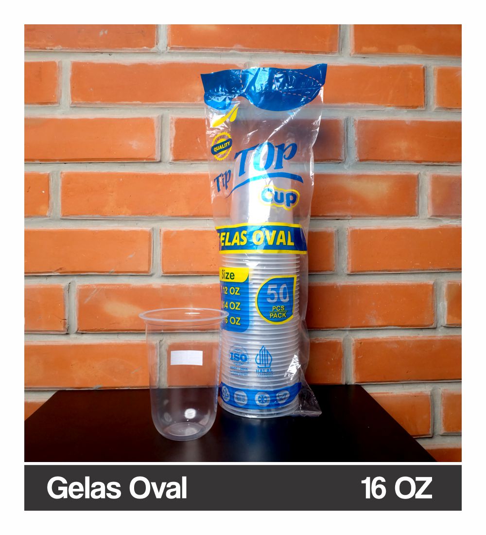 Gelas Oval 16 OZ