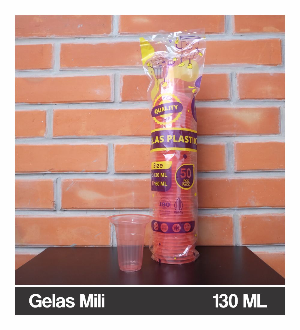 Cup Mili 130 ML Merah