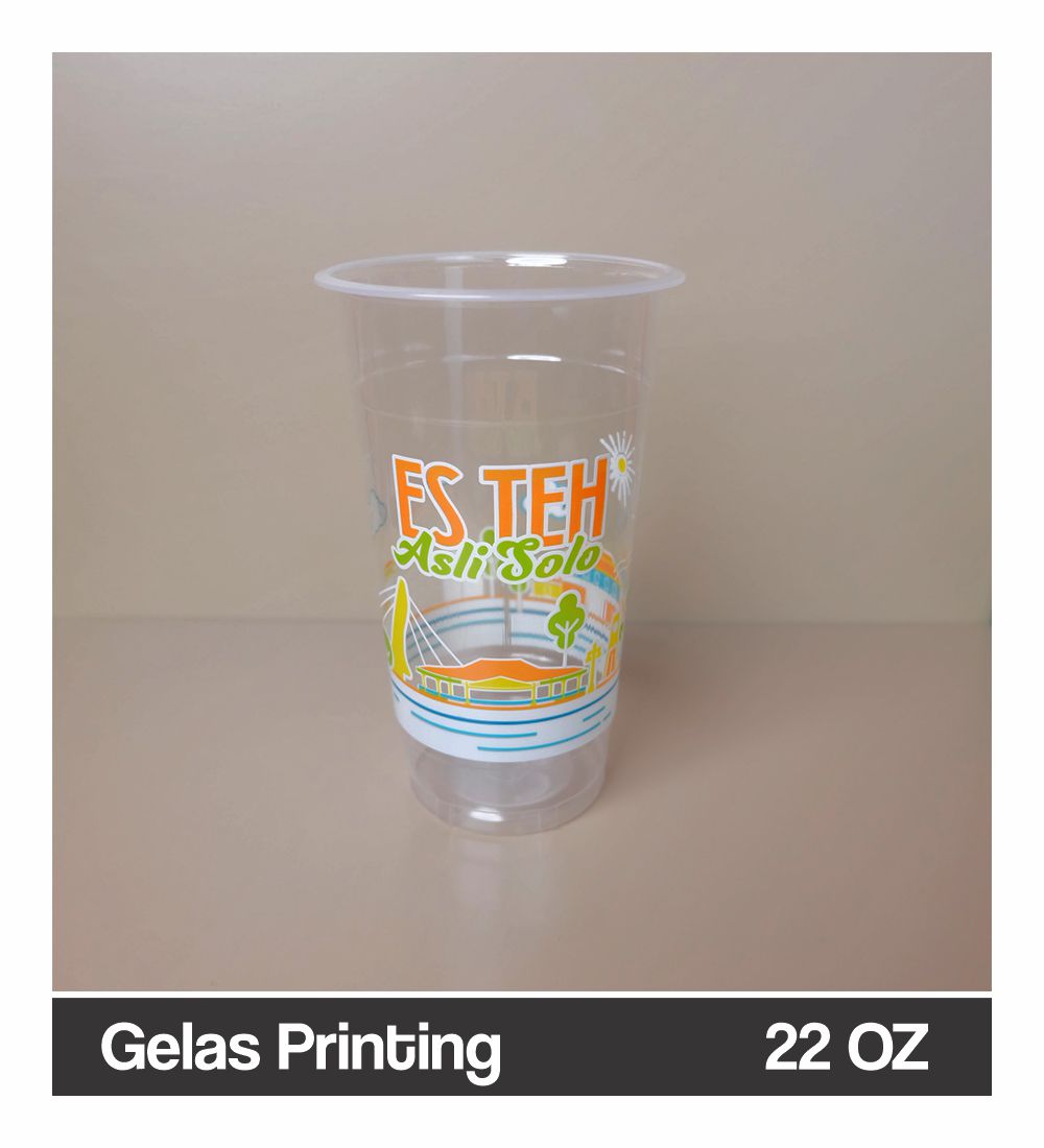 Gelas Printing 22 OZ Es Teh 2