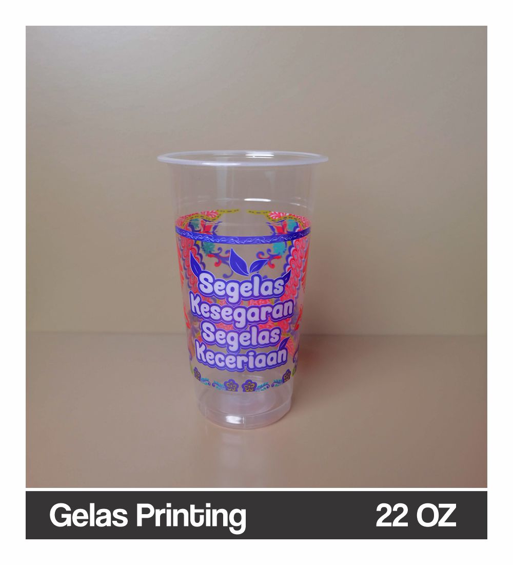 Gelas Printing 22 OZ Batik 2