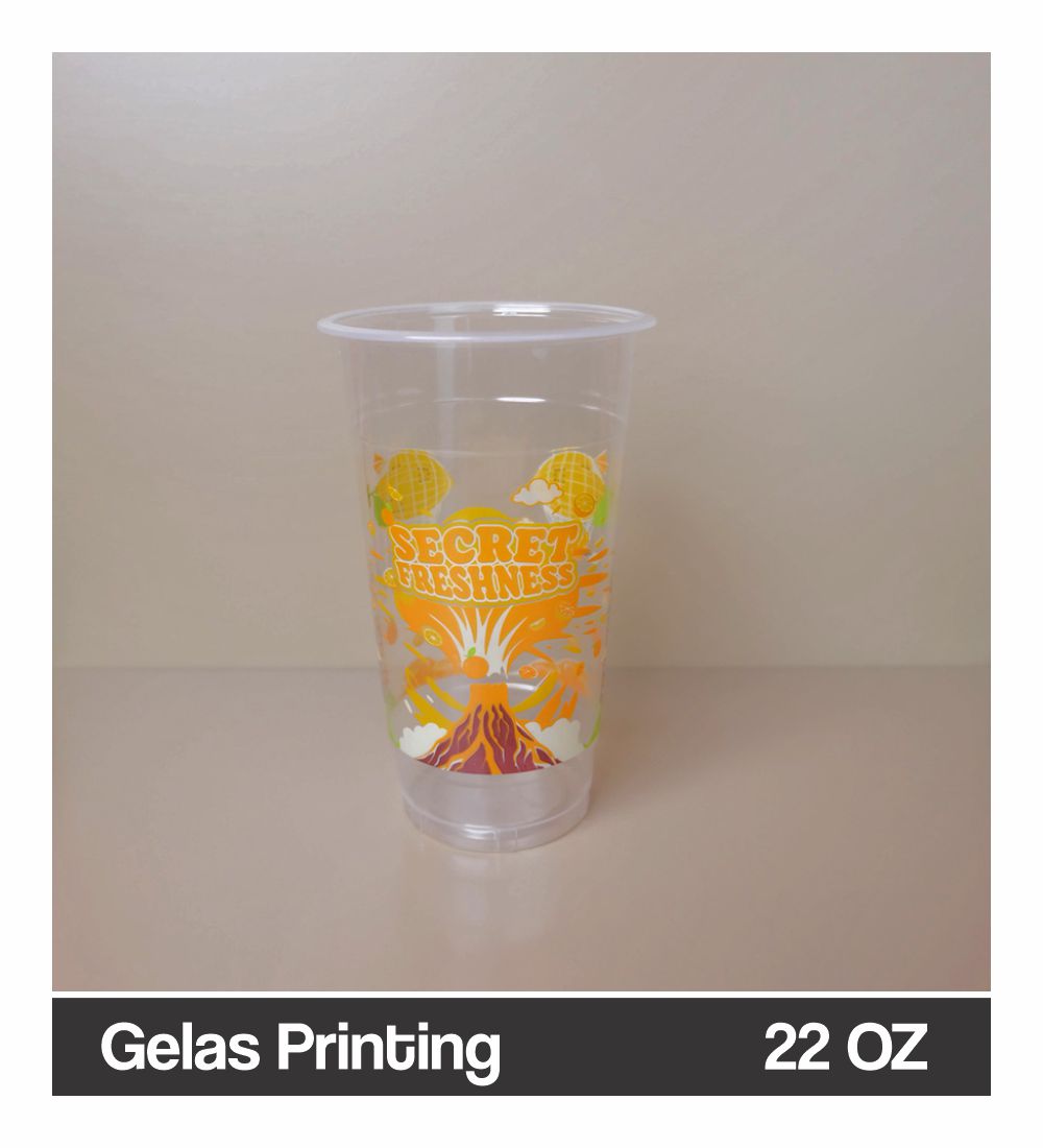 Gelas Printing 22 OZ Jeruk Buah 2