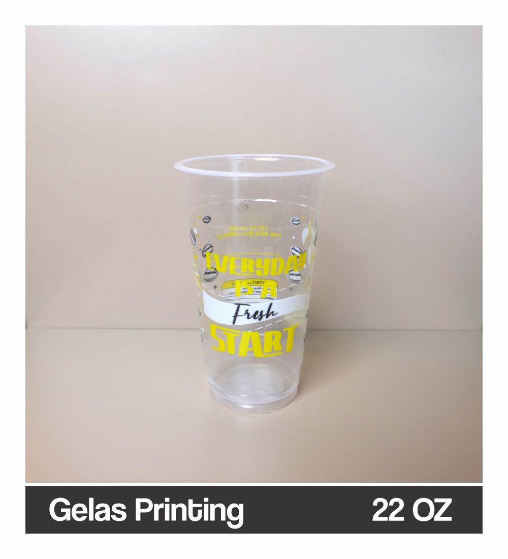 Gelas Printing 22 OZ Coffee