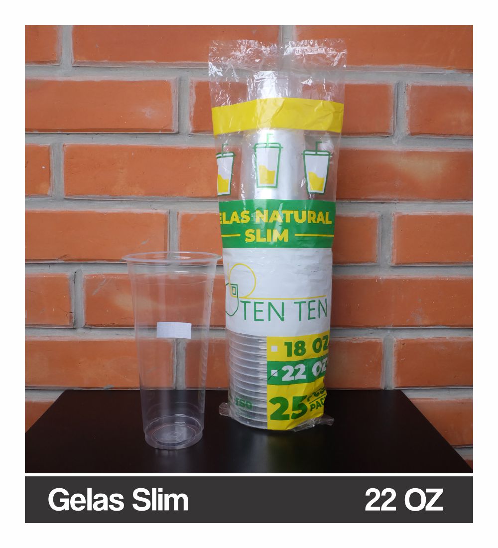 Gelas Natural 22 OZ Slim
