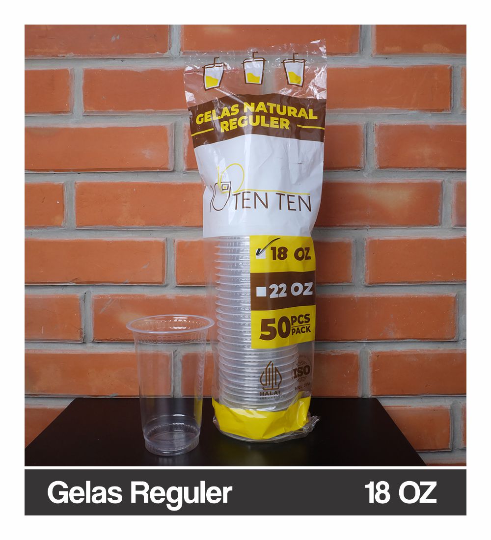Gelas Natural 18 OZ Reguler