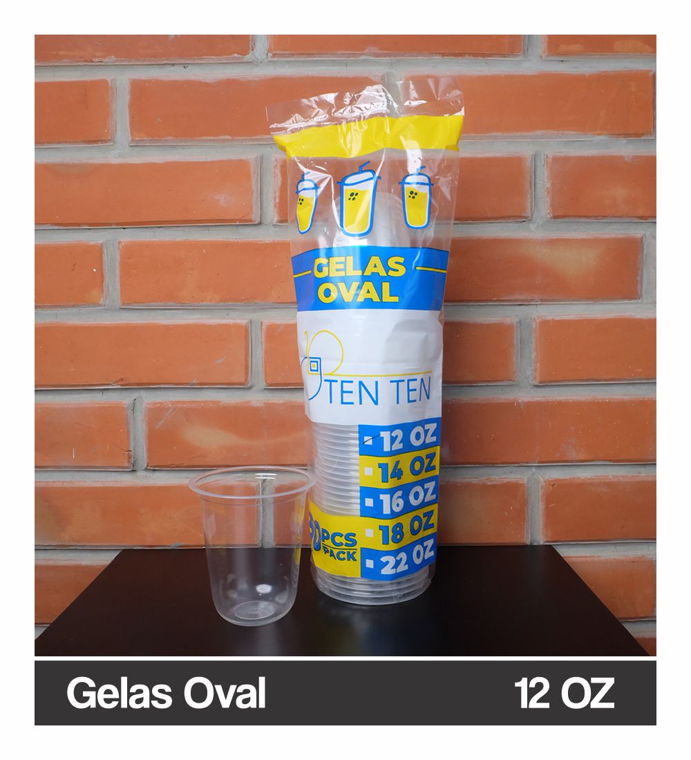 Gelas Oval Tenten 12 OZ