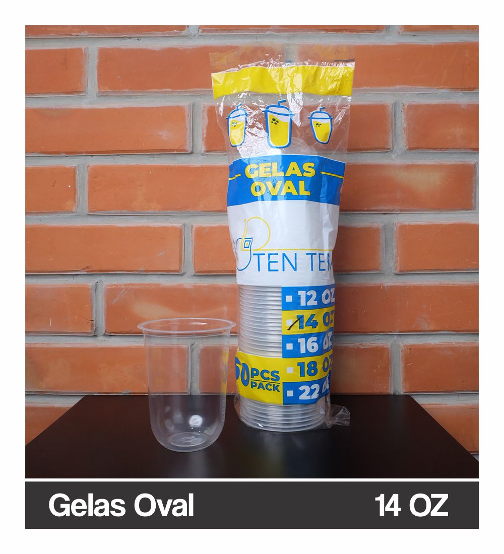 Gelas Oval Tenten 14 OZ