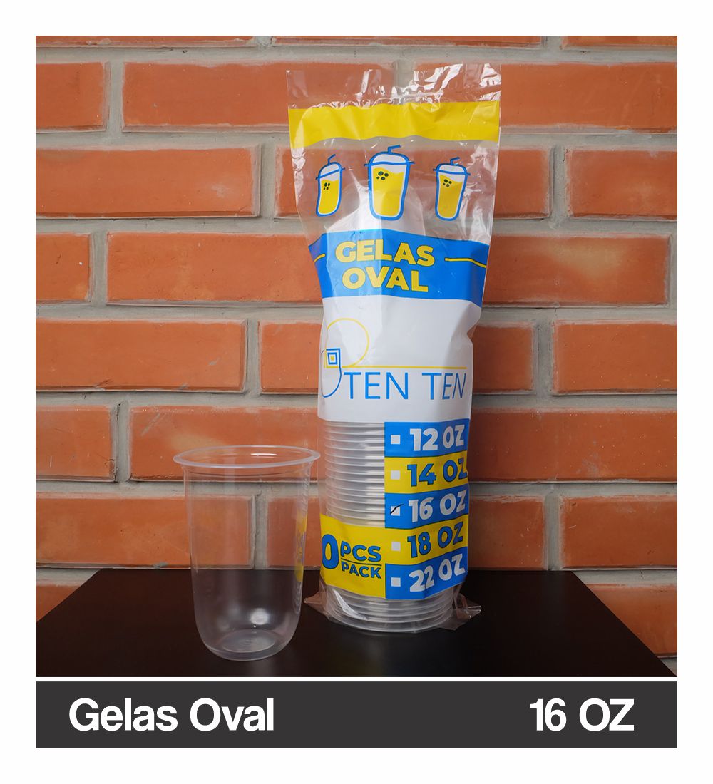 Gelas Oval Tenten 16 OZ
