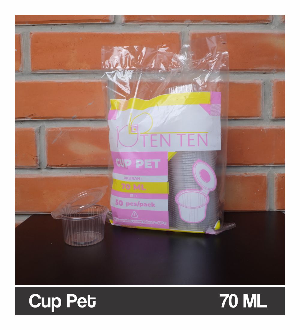 CUP PET Tenten 70 ML