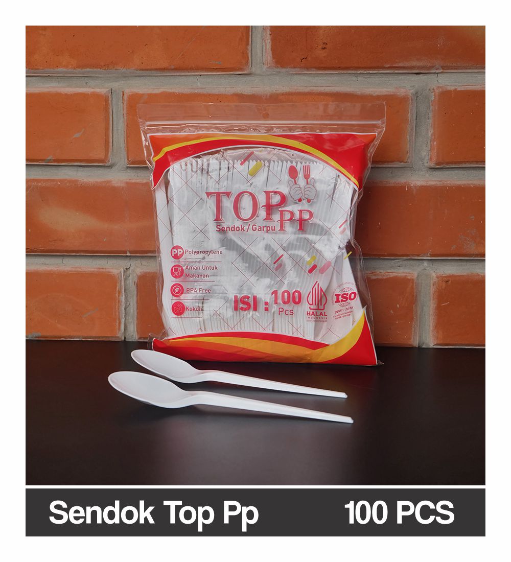Sendok Top PP putih