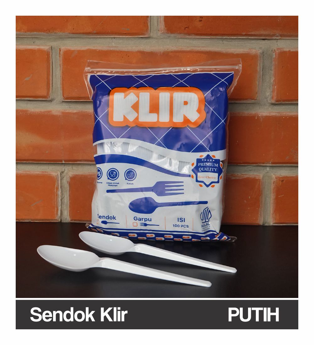 Sendok Makan Klir Putih