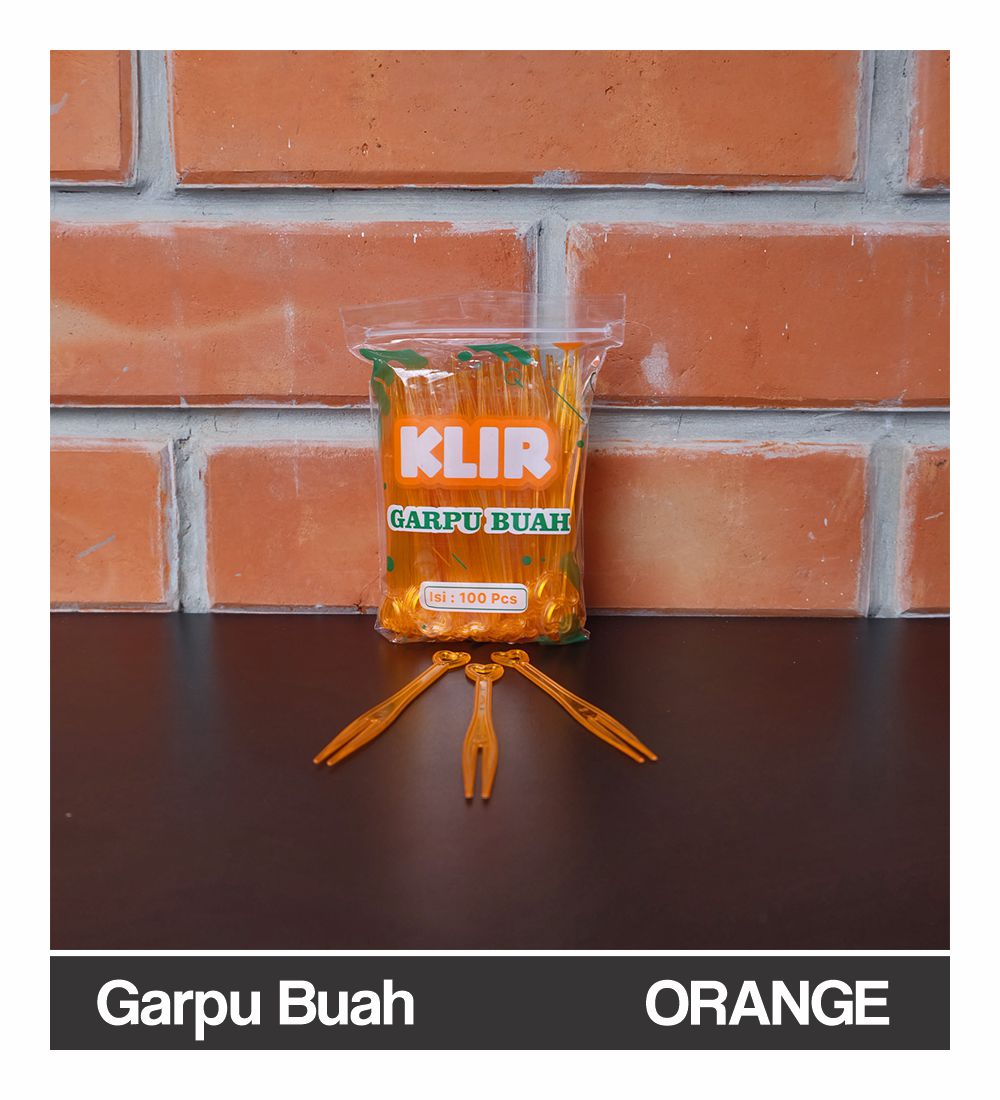 Garpu Buah Orange