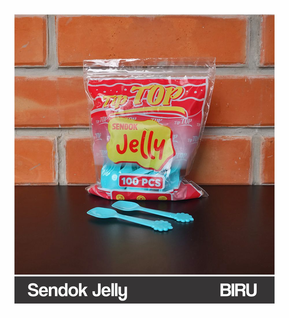 Sendok Jelly Biru